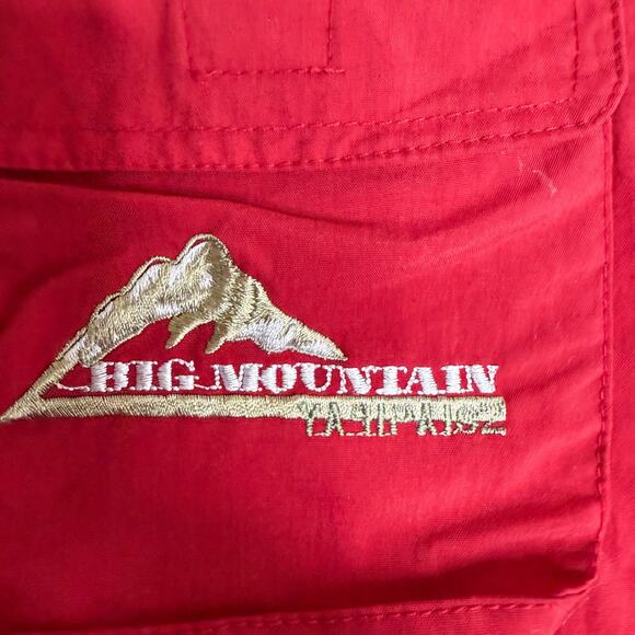 Big Mountain Utility Vest Men's XL Red Mesh Lined Pockets V-Neck Full Zip Hiking - Picture 8 of 9